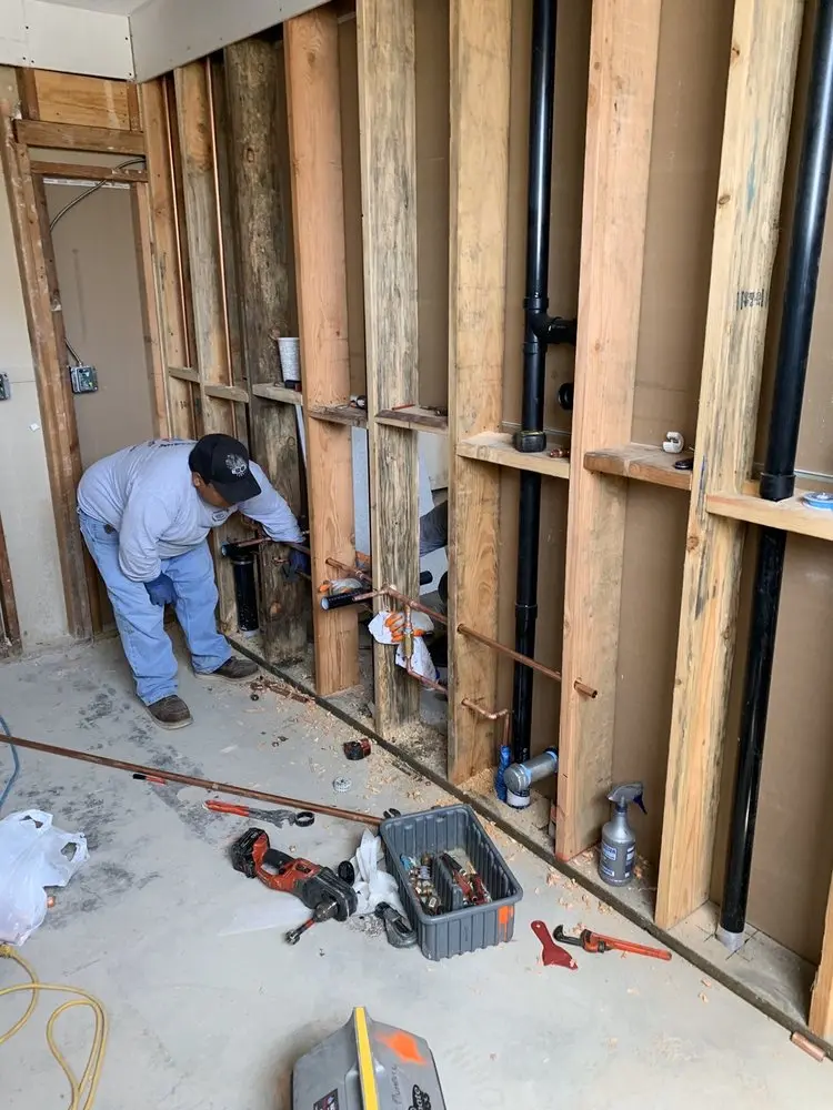 Commercial rough-in plumbing for Gas Line Repair in Saint John